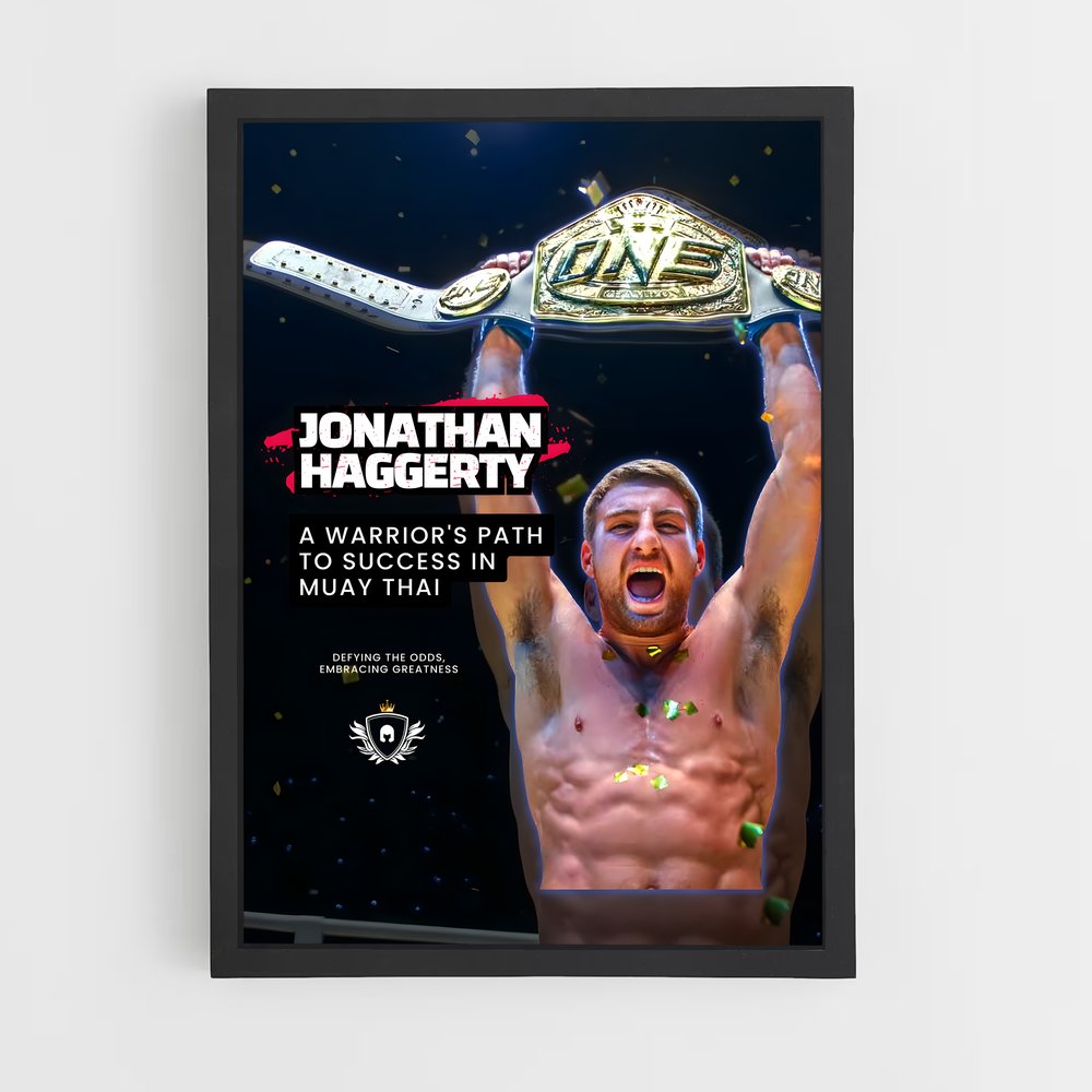 Poster Le Champion Entraîné – affiche MMA (vue 2)